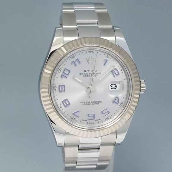 Mint! Rolex Blue Arabic 41mm Men's Watch - Picture 5 of 7
